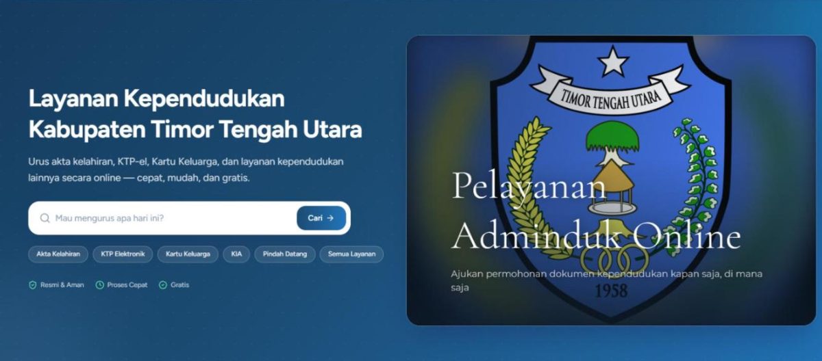 Tampilan sistem SULAT MANEKAT